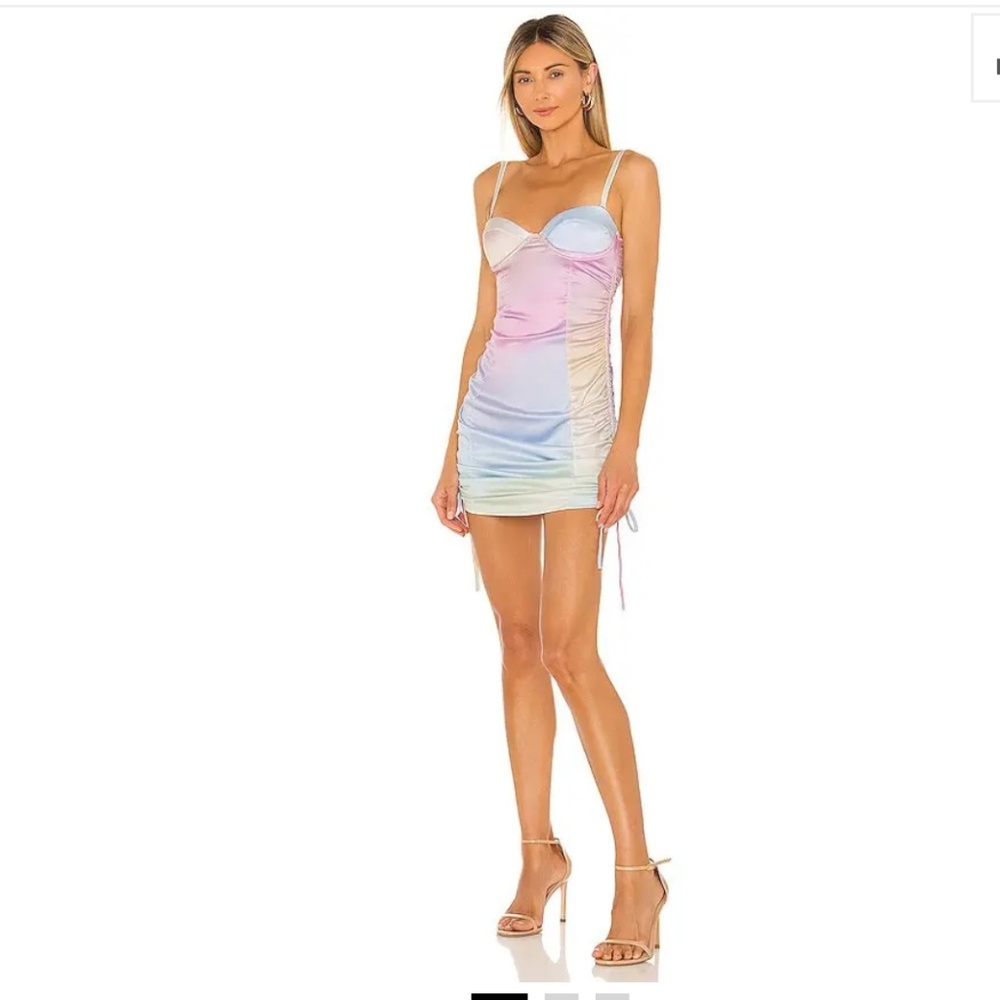X Revolve OW Intimates NWT Freja Bra Dress Size Small in Rainbow